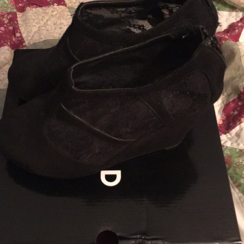 Torrid Black Lace Wedge
